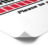 Thinking Loading Bar Please Be Patient Poster (Hoek)