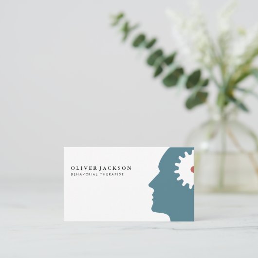 Thinking Mind-pictogram Visitekaartje (Staand voorkant)