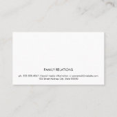 Thinking Mind-pictogram Visitekaartje (Achterkant)