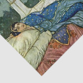 "Thinking of Lady Yang" van Edmund Dulac Tissuepapier (Detail)
