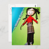 Thinking of You 8 Pk. Postcards Briefkaart (Voorkant / Achterkant)