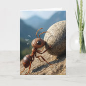 Thinking of You Ant Pushing a Big Rock Uphill Kaart (Voorkant)
