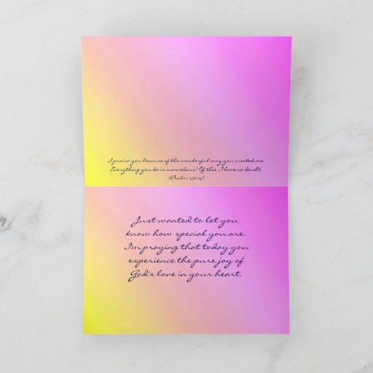 Thinking of You Blue Iris Kaart (Binnen)