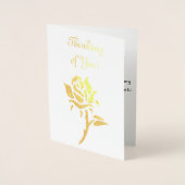 Thinking of You - Bold Gold Roos Folie Kaarten (Voorkant)