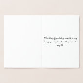 Thinking of You - Bold Gold Roos Folie Kaarten (Binnen)