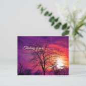 thinking of you  briefkaart (Staand voorkant)