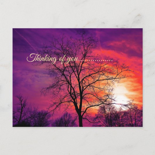 thinking of you  briefkaart (Voorkant)