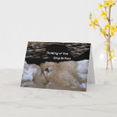 Thinking Of You Brings Me Peace Greeting Card Kaart (Gele Bloem)