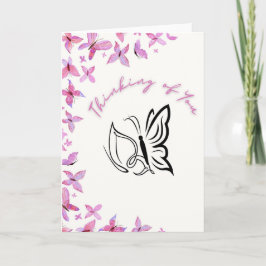 Thinking of You Butterfly Kaart