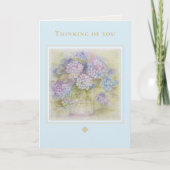 Thinking of You Card | Hydrangea Floral Kaart (Voorkant)