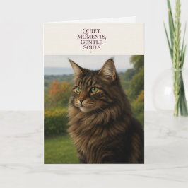 Thinking of You Cat Card | Quiet Moments Feestdagen Kaart