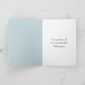 Thinking of You Daisy on a Stone Beach Cairn Kaart (Binnen)