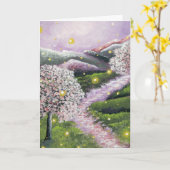 Thinking of You Firefy Dogwood Greeting Card Kaart (Gele Bloem)