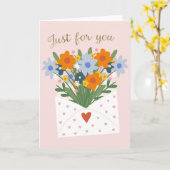 Thinking of You Get Well Soon Just For You Kaart (Gele Bloem)