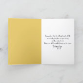 Thinking of You Gold Butterfly On a Rock in Water  Kaart (Binnen)