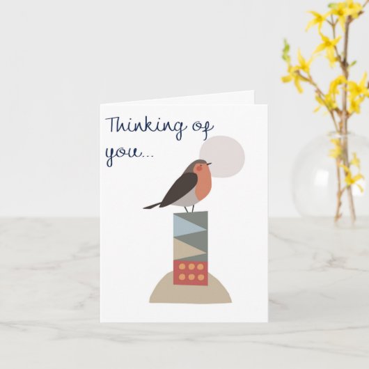 Thinking of you greeting card kaart (Gele Bloem)