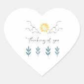 Thinking of you Heart stickers  (Voorkant)
