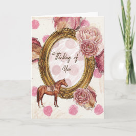 Thinking of You Horse Kaart