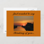 Thinking of you, Just wanted to say. Briefkaart (Voorkant / Achterkant)