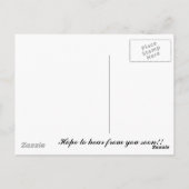 Thinking of you, Just wanted to say. Briefkaart (Achterkant)