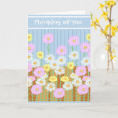 Thinking of you kaart (Gele Bloem)