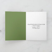 Thinking of You Macaque Monkey with Orangutan Kaart (Binnen)