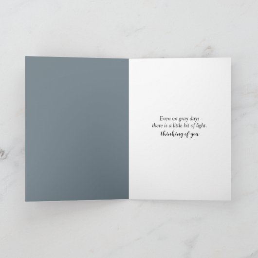 Thinking of You Mouse Under an Umbrella Kaart (Binnen)