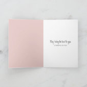 Thinking of You Mouse With a Cup of Coffee Kaart (Binnen)