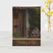 thinking of you old trike kaart (Gele Bloem)