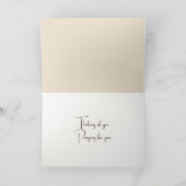 Thinking of You Open Vintage Book Kaart (Binnen)