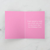 Thinking of You Papillion Puppy Dog Greeting Card Kaart (Binnen)