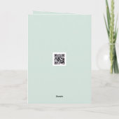 Thinking of You Pink Orchids On Green Bamboo Kaart (Achterkant)