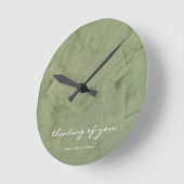 Thinking Of You Sage Wandklok (Hoek)