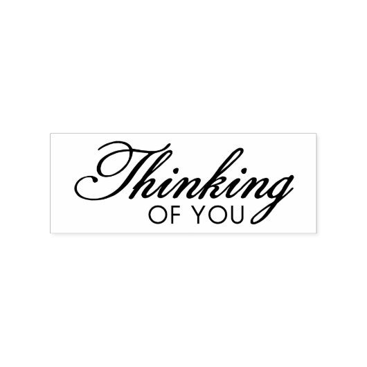 Thinking of You Sentiment Rubber Art Stamp Rubberstempel (Afrduk)