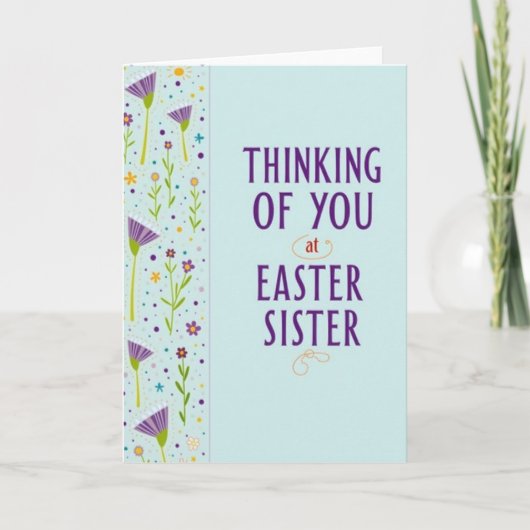Thinking Of You Sister Card Kaart (Voorkant)