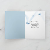 Thinking of You Straw Hat On a Beach Fence Kaart (Binnen)