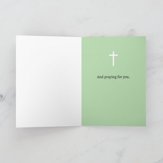 Thinking of You Today Prayers Wildflowers Kaart (Binnen)