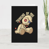 Thinking Of You Voodoo Doll Voodoo Kaart (Voorkant)