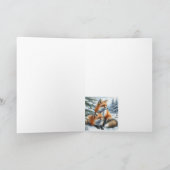 Thinking of You Vossen Dier Wildlife Natuur Kunst Kaart (Binnen)