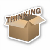 Thinking Outside The Box Sticker (Voorkant)