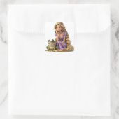 Thinking Rapunzel Vierkante Sticker (Tas)