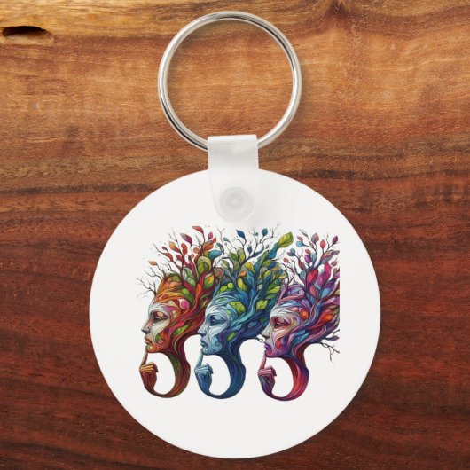 Thinking Trees Sleutelhanger (Achterkant)