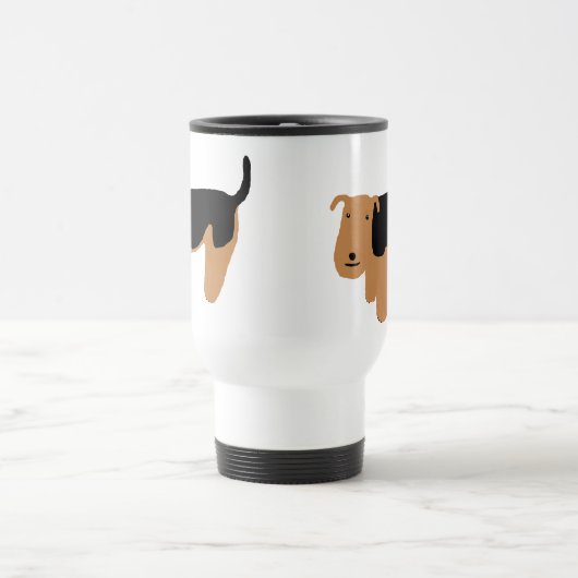 Thinking Welsh Terrier Reisbeker (Center)