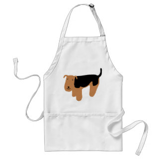 Thinking Welsh Terrier Standaard Schort