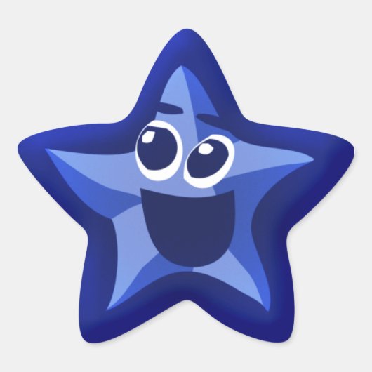 Thinkling Blue Star Stickers (Voorkant)