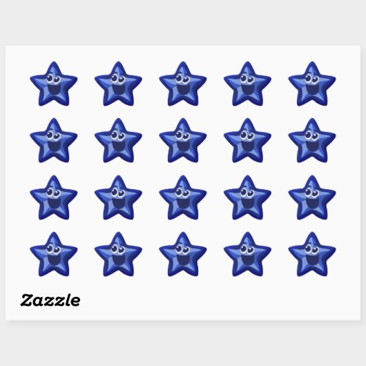 Thinkling Blue Star Stickers (Vel)