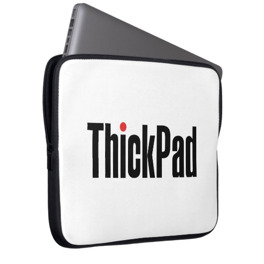 Thinkpad Computer Thickpad Logo Laptop Sleeve (Voorkant Rechts)