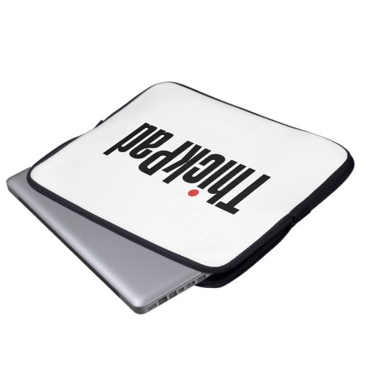 Thinkpad Computer Thickpad Logo Laptop Sleeve (Voorkant onderkant)