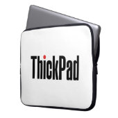 Thinkpad Computer Thickpad Logo Laptop Sleeve (Voorkant Links)