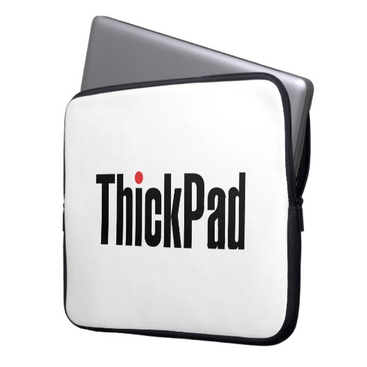 Thinkpad Computer Thickpad Logo Laptop Sleeve (Voorkant Links)